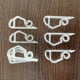 thumbnail image 5 of Clips de luz navideña Ganchos para canalones para luces al aire libre Colgante de plástico Clip de luces de cadena exterior Soporte impermeable para colgar canalones navideños para, 5 of 5