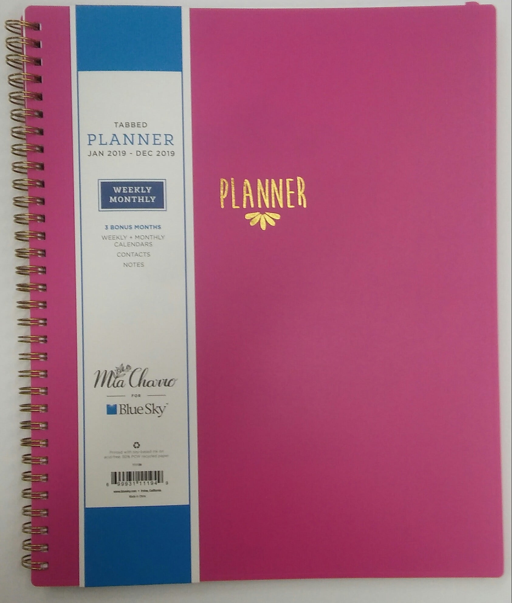 Blue Sky Large Wm Planner Wb