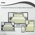 thumbnail image 4 of Lux Decor Collection Paisley Printed Queen Bed Sheets Set, Microfiber 6 Piece Bedding Set - Ivory, 4 of 7
