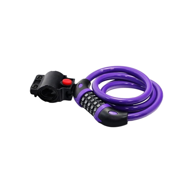 Bike Lock, 5-Digit Combination Cable Lock, Anti-Theft Bicycle Lock for Road Bikes, Motorcycles, Scooters, Durable PVC-Coated Steel, Portable, Weather-Resistant Lock for Outdoor Use