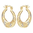 thumbnail image 3 of Pendientes de aro grandes con incrustaciones para mujer, joyas para las orejas, 3 of 8
