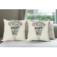 thumbnail image 6 of Ambesonne Ice Cream Throw Pillow Cover 4 Pack, Cool Ice Cream, 24", Coconut Charcoal Grey, 6 of 7