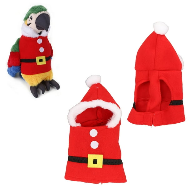 Ropa para pájaros linda y cálida sudadera con capucha de felpa disfraz de Navidad periquito cacatúa ropa de vuelo para la fiesta de Navidad cumpleaños espectáculos de ANGGREK Otros