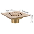 thumbnail image 2 of EeaseMX Desagüe de suelo cuadrado creativo de 10 cm para ducha, inserto de azulejos para baño, desodorante para inodoro y lavabo - D02-2F (desagüe de suelo de doble uso), 2 of 7
