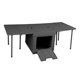 thumbnail image 2 of Caja de almacenamiento plegable de la mesa de campamento de la mesa del tronco del tronco del automóvil plegable Negro, 2 of 8