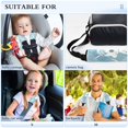 thumbnail image 5 of 2 Car Seat Belt Covers S Size 6.5*6.5 Inches Car Seat Belt Shoulder Pad Backpack Shoulder Pad Stroller Belt Cover Pink Haired Elephant and Blue Haired Pony, 5 of 8