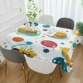 thumbnail image 2 of Yayeee Tablecloths 60" x 90" Rectangle Wrinkle Resistant Party Table Cover, Bubbles Hamburger, 2 of 8