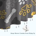 thumbnail image 6 of Dog Paw and Bone Shower Curtain 36"x72" ,Bathroom Decorative Shower Curtains Set with 12 Hooks,Modern Waterproof Washable Shower Curtain, 6 of 6