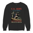 thumbnail image 5 of US Army 250 Anniversary Crewneck Sweatshirt Military Veteran DD 214 Patriotic, 5 of 7