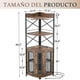 thumbnail image 2 of Muebles para Cocina, Gabinete para Vinos con Luces LED, Cantina Bar Mueble para Casa con Toma de Corriente, 5 Niveles Estante para Vinos y Copas, Gabinetes de Almacenamiento, 44*44*163cm (Marron), 2 of 9