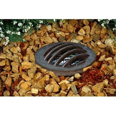 Dabmar Lighting FG315-BZ Fiberglass In-Ground Well Light with Grill- Bronze