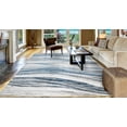 thumbnail image 4 of Concord Global Trading Concord Global Jefferson Collection Marble Stripes Area Rug Blue 2'7"x4'1" Polypropylene 3' x 5' Kitchen, 4 of 4