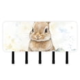 thumbnail image 6 of Bunny Easter Eggs Rabbit Key Holder for Wall Mail Holder Organizer with 5 Key Hooks Wall Mount Key Rack with Shelf, 6 of 6