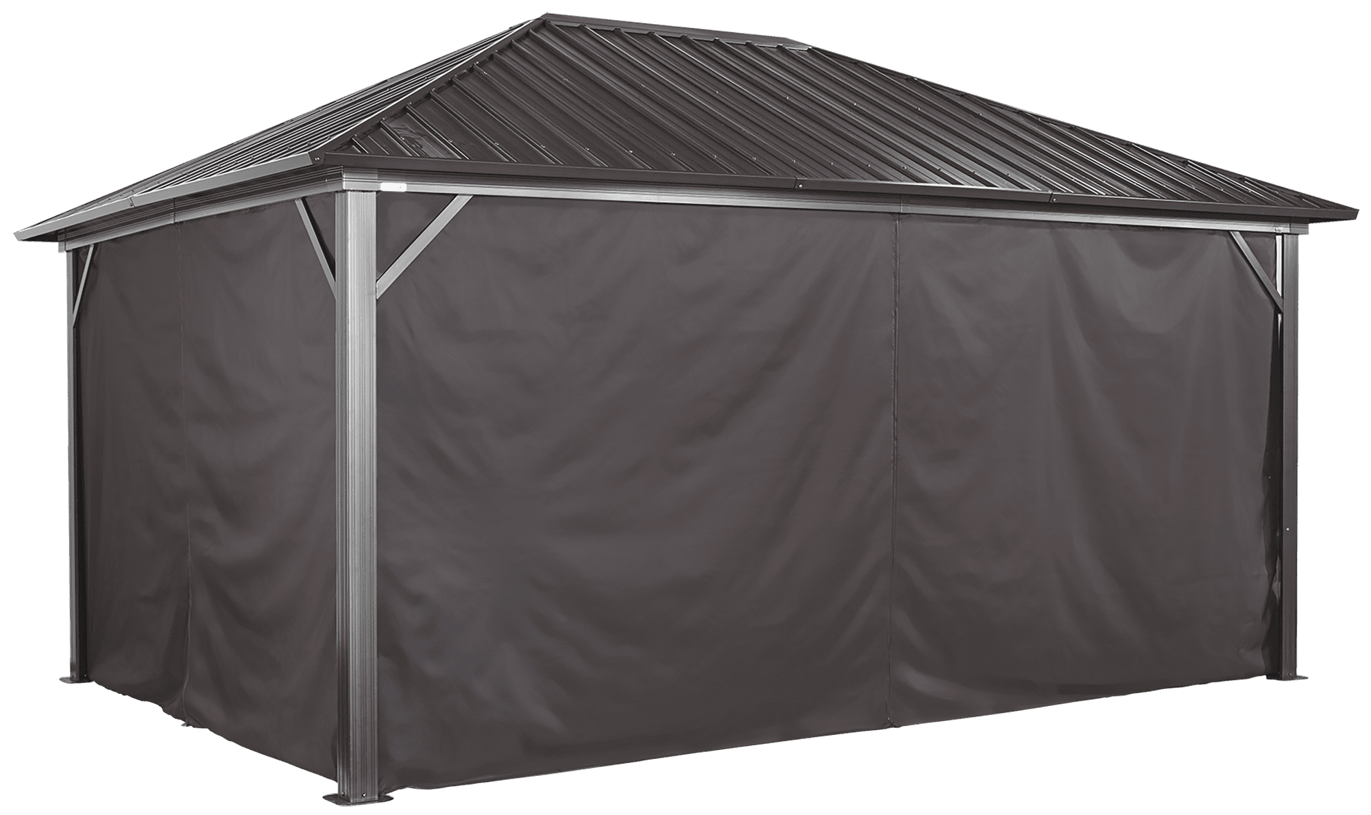 Sojag GENOVA 10' x 14' Gazebo Polyester Privacy Curtains Kit Walmart