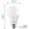 thumbnail image 2 of Luxrite LR21444  100 Watt Equivalent Dimmable, 3500K Natural White, 1600 Lumens, Enclosed Fixture Rated, Standard Shape, 15W, Energy Star, E26 Medium Base - Indoor and Outdoor A19 LED Light Bulb, 2 of 2