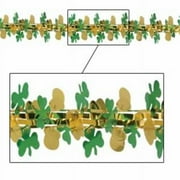 Beistle - 30284 - Pot-O-Gold And Shamrock Garland-Column- Pack of 12