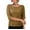 Khaki, variant on Patlollav Women Tees Under $10, Tops for Women's Loose Sparkling Pearl Glitter Sequin Medium Sleeve Round Neck T-Shirt