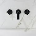 thumbnail image 3 of Robinet de Salle de Bain Mural Noir Mat, 3 of 5