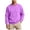 Purple, variant on Enjoytime Crewneck Sweatshirt Mens Casual Long Sleeve Fleece Sweatshirts Fall Winter Lightweight Pullover Tops