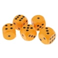 thumbnail image 1 of 5 piezas Cuadrados Dados 6 lados D6 Madera para D&D RPG Juegos de naranja Zulema Dados de madera, 1 of 8