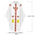 thumbnail image 6 of SAWOBUUN Church Catholic Priest Chasubles Vestments for Men, Robe Chasuble Mass Robe Halloween Outfits, 6 of 8