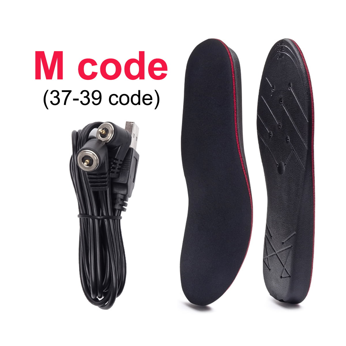 Portable Electric Heated Shoe Insoles Sole Foot Warmer Rechargeable Remote 