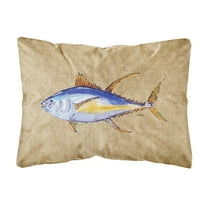 Carolines Treasures 8817PW1216 Tuna Fish Canvas Fabric Decorative Pillow, 12H x16W, multicolor