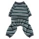 thumbnail image 1 of Perrito cuadrúpedo cuello alto camisa a rayas de colores pijama suave para cachorroSY102 GreenXS, 1 of 5
