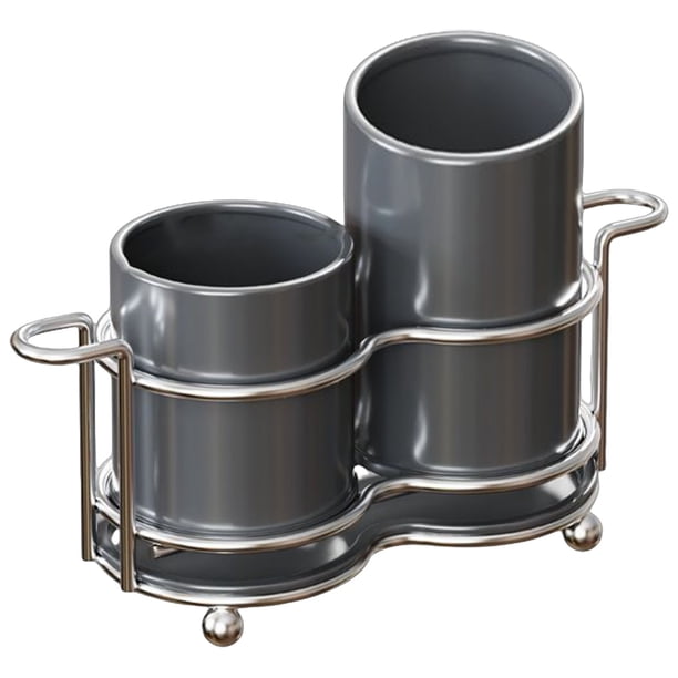 Escurridor de cuchillos y cucharas para encimera de cocina,organizador higiénico de cubiertos,soporte de utensilios de acero inoxidable con drenaje para encimera de cocina doméstica.