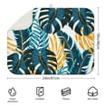 thumbnail image 2 of Botanical Tropical Leaf Dish Drying Mat – Hawaiian Jungle Leaves and Palm Leaf Design, Vibrant Summer, 2 of 4