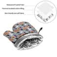 thumbnail image 6 of Balery Happy Halloween Pattern Oven Mitts and Pot Holders 4 pcs Set, Kitchen Oven Glove High Heat Resistant 500℉ Oven Mitts with Non-Slip Silicone Surface, 6 of 6