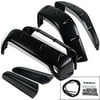 Jeep Wranger TJ Black 6" Wide Wheel Extended Fender Flares Kit 6PC