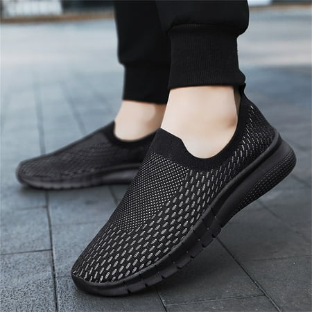 

WOXINDA Men Solid Color Mesh Casual Shoes Comfortable Breathable Soft Sole Sneakers