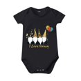 thumbnail image 1 of Gibobby Mameluco polar Niños y niñas Festival Gnome Cartoon I LOVE Print Ropa de manga corta para gatear 0 a 24 meses Niños(Negro, 6-12 Meses), 1 of 3