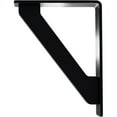 thumbnail image 4 of Ekena Millwork 2"W x 5 1/2"D x 8"H Traditional Wrought Iron Bracket, (Triple center brace), Powder Coated Black, 4 of 8