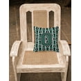 thumbnail image 2 of Carolines Treasures CJ1071-OPW1414 Letter O Football Green & White Fabric Decorative Pillow, 2 of 2