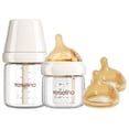 thumbnail image 1 of Biberones de Vidrio Glusmami para Bebé 80ml y 160ml Anticólico Pack de 2, 1 of 8