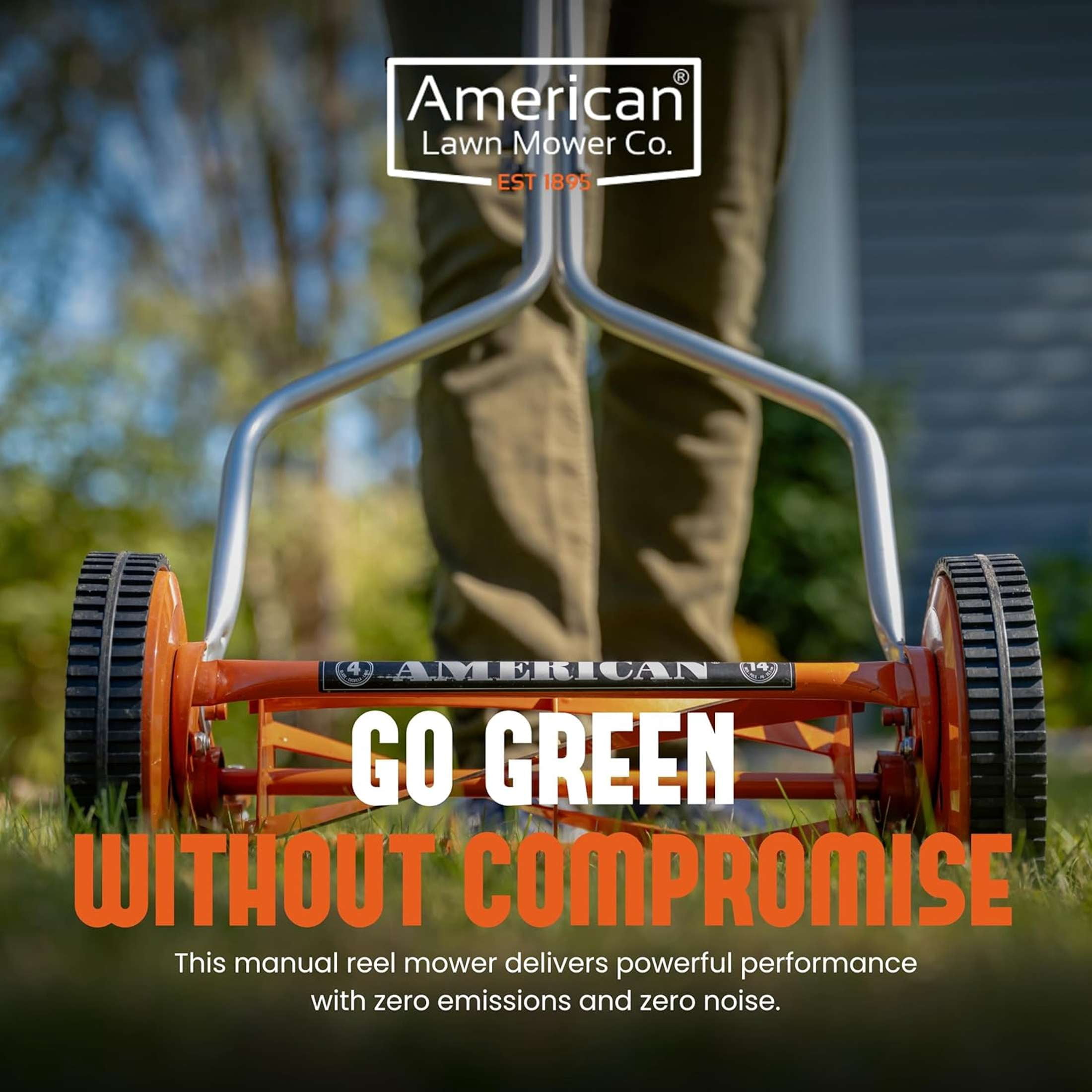 American Lawn Mower 1204-14 14-inch 4-Blade Push Reel Lawn Mower