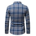 thumbnail image 7 of YODETEY Men's Classic Plaid Long Sleeve Button Down Flannel Shirt,Regular Fit Plaid Dress Shirts,Size S-2XL, 7 of 7
