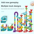 thumbnail image 1 of Juguete De Bloques De Construcción De Pista De Carrera De Canicas DIY Creativity Constructor Toy DIY Construction Toy Regalo para niños (142 piezas) Likrtyny libre de BPA, 1 of 5