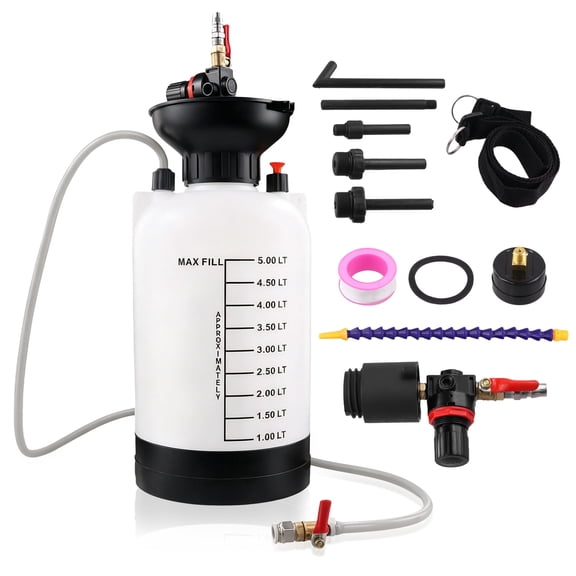 5L Pump Automotive, Transmission Filler, Liquid Extractor for Transmission Pump, Oil Pump Puller with Adapters, Transmission Oil Transfer System for Automobiles