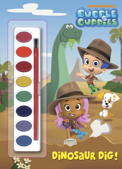 Paint Box Book Dinosaur Dig! (Bubble Guppies) (Paperback) Walmart