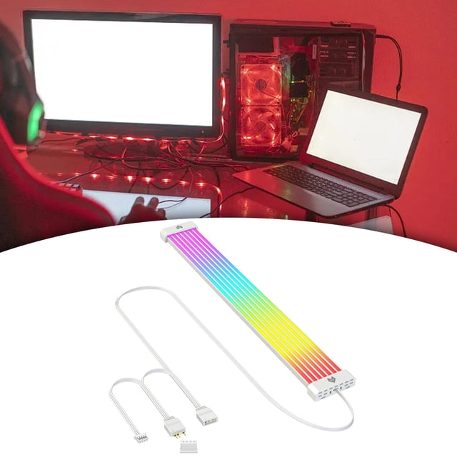 Cable de extensión de alimentación RGB, extensión de PC, Cable de alimentación ARGB, alimentación de la placa base 8P doble 8P