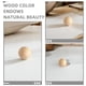 thumbnail image 4 of 2 bolas artesanales sin terminar: esferas de madera natural de 7 cm - Proyectos de pintura y decoración DIY - Bolas de madera para adornos navideños y decoración del hogar, 4 of 6