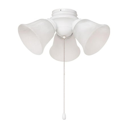 Hampton Bay White Alabaster Glass Led Ceiling Fan Light Kit