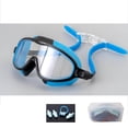 thumbnail image 1 of Fiudx Gafas de Natación, Cómodo Diseño de Junta de Silicona, Lentes de Visión Clara de Alta Definición, Correas Ajustables para Las Orejas, para Practicar Natación o Jugar En El Agua, Ideales para To, 1 of 6