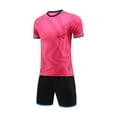 thumbnail image 1 of Zpanxa Boys Summer Outfits Kids Gradient Basketball Suit Set Training Kit Sweat Absorbing Side Pockets Sports Suit 8 Years, 1 of 4