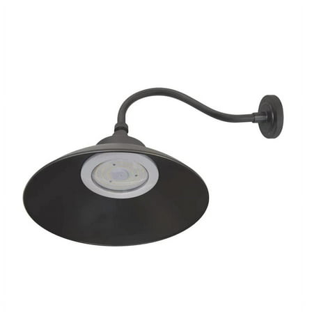 GREENLIGHTDEPOT LED Gooseneck Barn Light - 35W - Swivel Head - Black