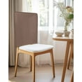 thumbnail image 2 of nqOlkjepod Pure Brown Chair Covers Set of 4, Decorative Chair Back Cover, Simple Solid Color Dining Room Chair Slipcovers Removable Chair Protectors Covers for Party Banquet, 2 of 7
