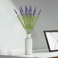 thumbnail image 5 of Artificial Flowers-2 Pack Realistic Fake Floral Arrangement for Home Decor,13.78" Tall Purple Desktop Vase Decor,Stems,Maintenance-Free Silk Flowers for Indoor Outdoor, 5 of 6